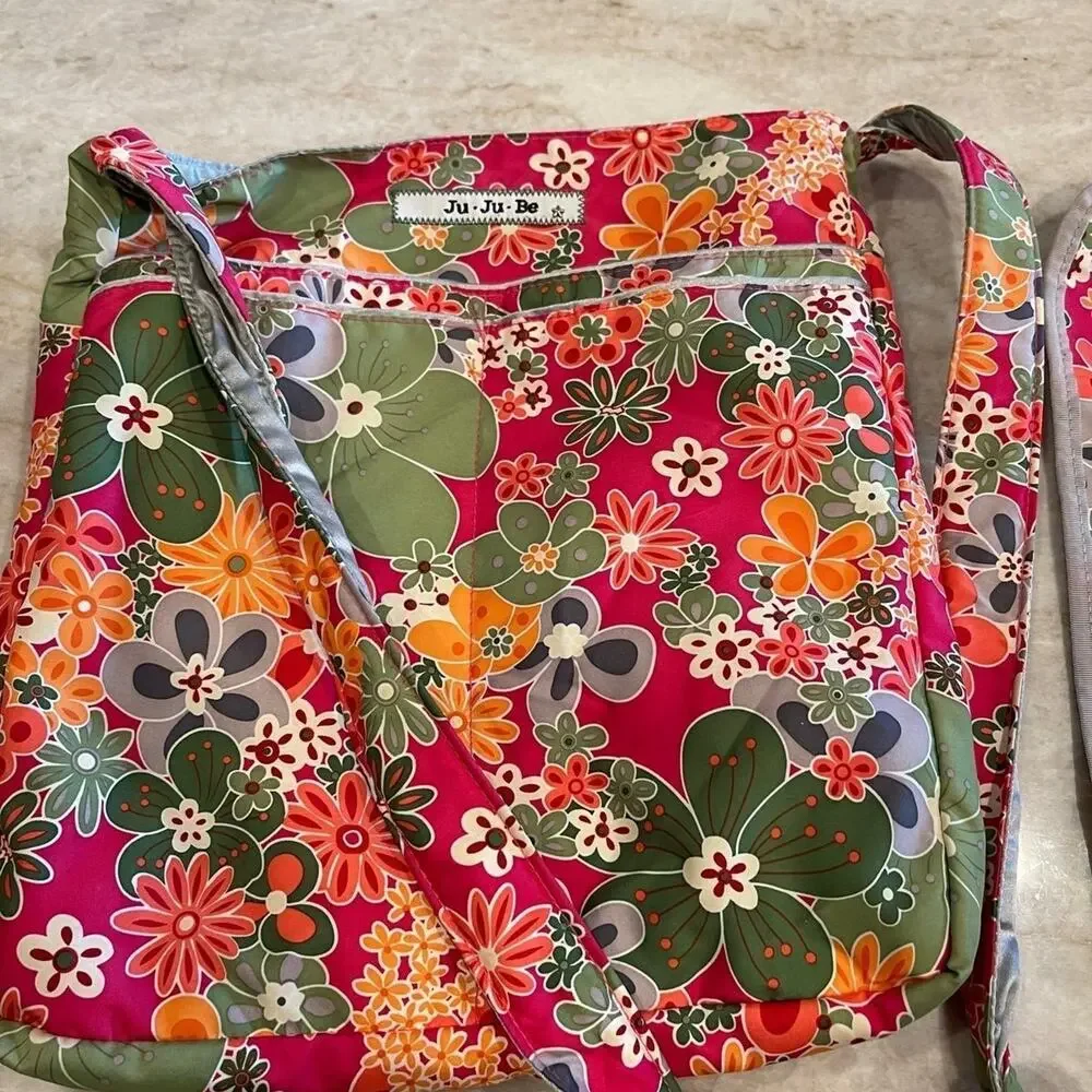 Ju-Ju-Be  perky perennials Crossbody Purse Diaper Bag